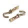 Anchor bolt, with a hook, galvanized, 10x50 mm, 55 pcs