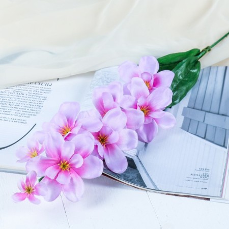 Artificial flowers "Amezialla orchid" 65 cm, lilac