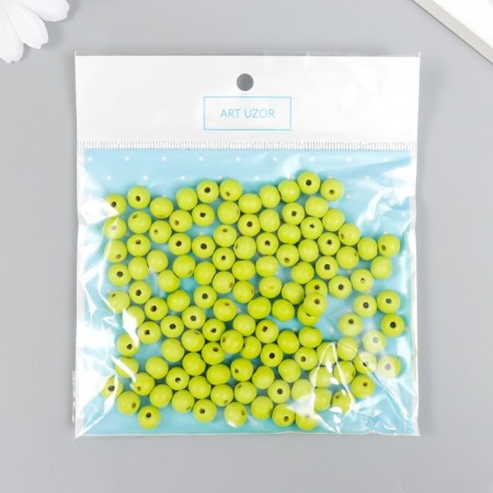 Beads for creativity tree "Salad" D-0.8 cm, set of 20 g-3