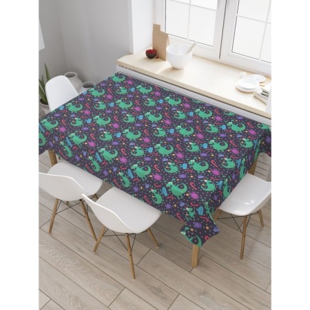 Tables on the table "Dragon with a gift", rectangular, oxford, size 145x180 cm