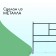 Decorative fence, 45 × 335 cm, 5 sections, metal, green, "tile"