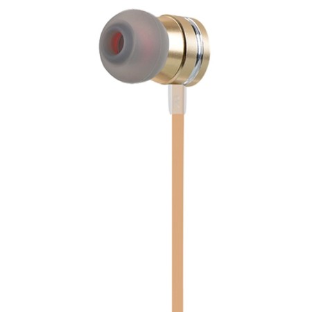 Hoco M16 headphones, wired, inserts, microphone, 1.2 m, golden-2