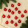 Set of balls plastic D-3 cm, 16 pcs "Festive commotion" Red