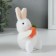 Souvenir "Bunny with carrots" 6.5x6.8x11.7 cm