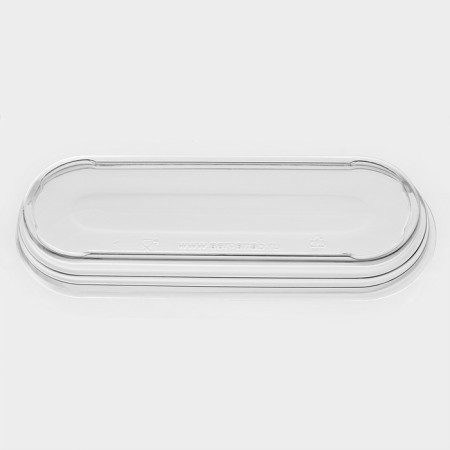 A plastic disposable lid for oval “lemoncello” cream, 12.5 × 4.5 × 1.5 cm-8
