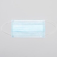 Medical mask, three -layer, 50 pieces in the package, blue