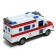 The radio -controlled ambulance machine, lighting effects, works from batteries