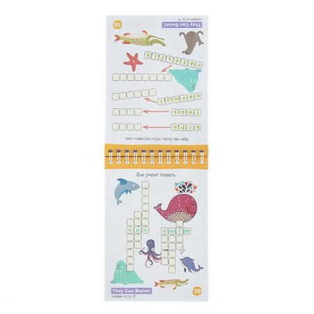 Mini-book. English animals (Animals). Level 1-2
