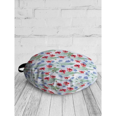 Pillow Siddle "Field Bouquets", Decorative, D = 52 cm-1