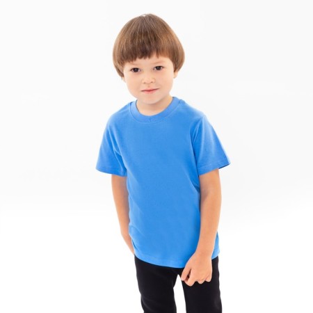 Children's T -shirt, Blue Mix color, height 86 cm-1