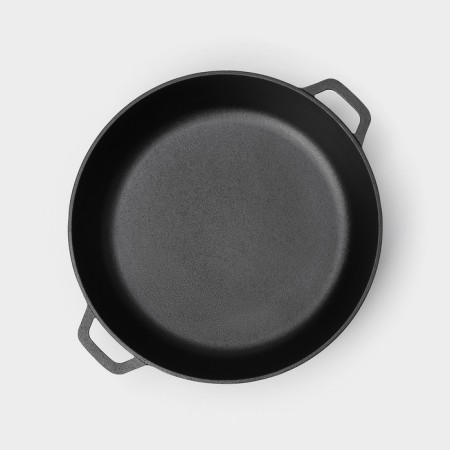 Cast iron roasting wild kitchen, d = 28 cm, shoulder blade and sponge in the kit-4