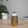 VAZA Ceramics Table "Caleb" 20x9.5 cm, white-golden
