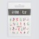 Nail slider 6.5*5.5cm BN-1471 (FAS 6pcs Price per pcs) Subway QF