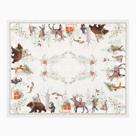 Diningrian "New Year's miracle" Skat.150x110cm +/- 3cm with VGMO, Salf. 40x40cm-4 pcs, 100%HL-5