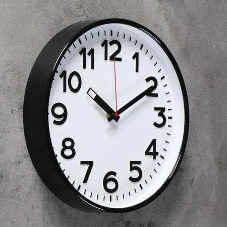 Wall clock, series: classic, D-30.5 cm, volumetric numbers-1
