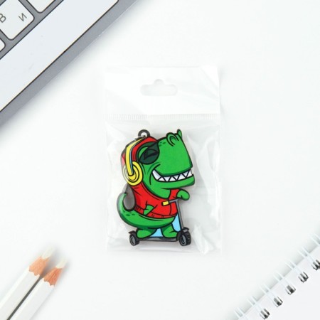 Key keychain wooden "dinosaur", 4.5 x 6 cm-4