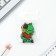 Key keychain wooden "dinosaur", 4.5 x 6 cm