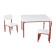 Table children's growing fairy "My baby", group 0-1, color white-red