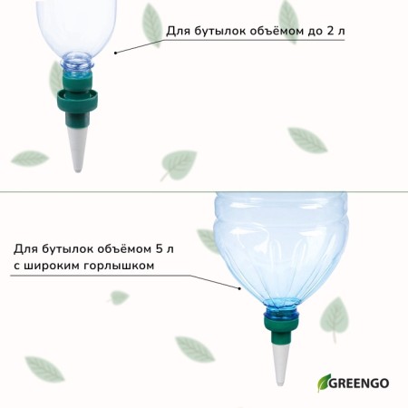 Auto -polyove for indoor plants, under a bottle, set 2 pcs., Greengo-4