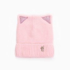 Hat for girls, pink color, size 52-54