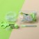 Set of manicure children's "giraffes", 4 subjects: scissors, knipser, saw, brush