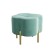 Country Pouffer, 505x505x415, Velur Ultra Mint