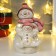 Souvenir Ceramics Light "Snowman with a snowman in pink caps" 17.5x11x12.5 cm