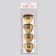 Forms for nail extension are wide, 100 pcs, golden color