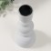 Summary of the tree on 1 candle "Ellipas" light gray 9.8x9.8x24 cm
