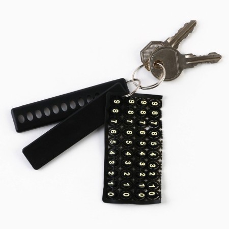 Keychain for keys with the phone number "Way to Success" 6 x 11 cm-5