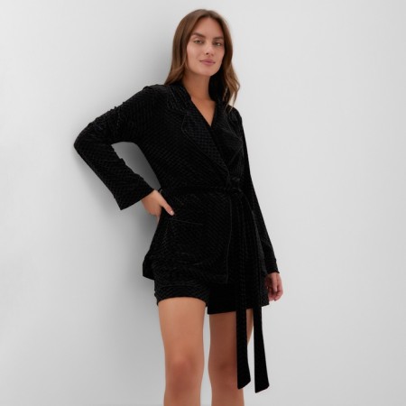 Women's jacket KAFTAN "velvet" p. 50 black-7