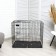 A cage with a hatch for dogs and cats, 85 x 60 x 70 cm, black