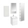 Aquaton Skandi Carder Mirror, 45 cm, white color