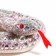 Soft toy "Snake", 15 cm, silver color