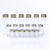 Mini-bar "Baroque" Bar Standing, 6 glasses/glass/stop