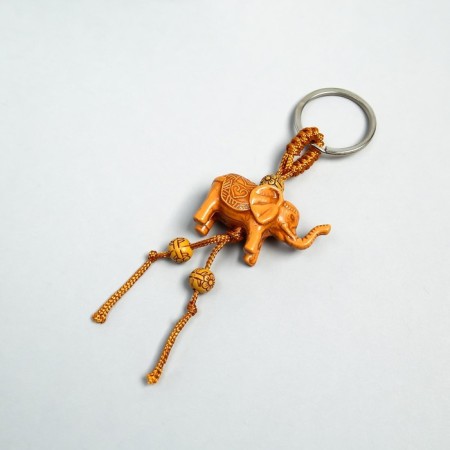 Breek plastic under the tree "Elephant with openwork blanket" 3x4 cm-1