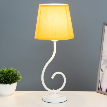 Lamp table bourgeois 1x15W E14 16x16x40cm white/yellow Risalux-1