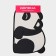 Panda-40 × 60 cm, black and white color rug.