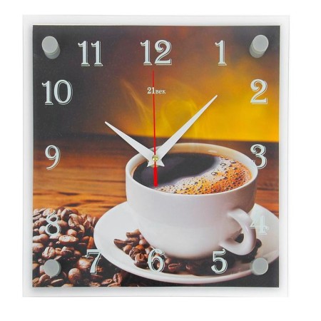 Wall clock: kitchen, "coffee", silent, 25 x 25 cm-4
