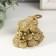 NECKE bronze "Toad on coins, inscription, ingot" 5 x 7 x 6 cm