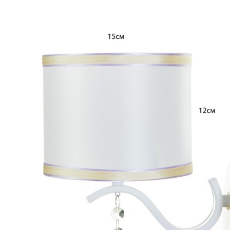 Brat "Berta" 1x40W E14 white 20x15x24 cm.-4