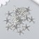 Decor Metal for creativity "Dancing Marine Star" silver 2117 1.8x1.7 cm