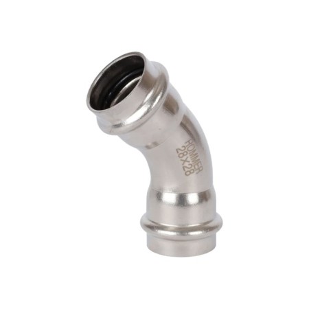 Two-Frame Rommer RSS-0005-000028, VPR-UPR, D = 28 mm, 45 °, press, stainless steel. steel