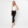 Homemade women's pants, black color, size 46