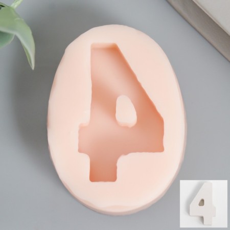 Mold Silicon "Figure 4" 4x2.5 cm