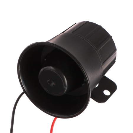 Sound signal, 1 tone, 12 V, 6 W, 105 dB, wire 27 cm-1