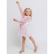 Dress for girls, height 98 cm, dusty pink color