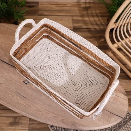 Wicker basket 50x35x30 cm-3