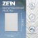 Ventilation grate Zein luxury RM1724C, 170 x 240 mm, with a grid, metal, gray