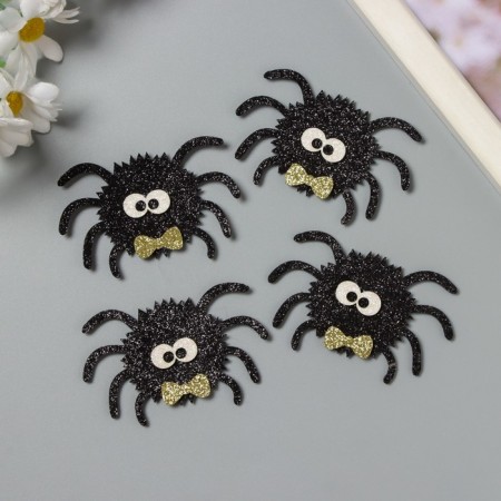 Decor for the creativity of the felt lines "Spider in the butterfly" 4x7 cm-2